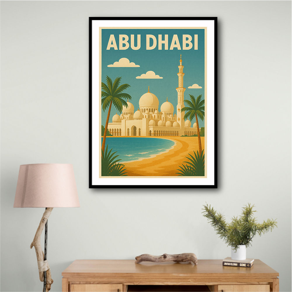 Abu Dhabi - UAE Travel Poster