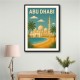 Abu Dhabi - UAE Travel Poster