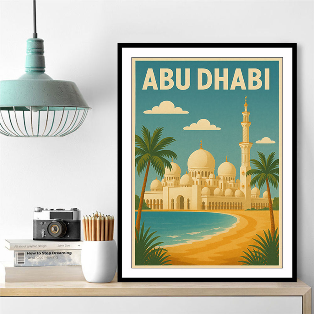 Abu Dhabi - UAE Travel Poster