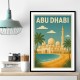 Abu Dhabi - UAE Travel Poster