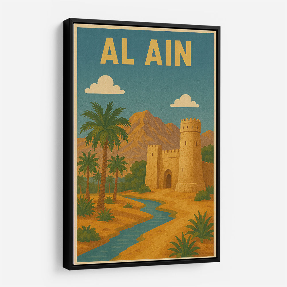 Al Ain - UAE Travel Poster Wall Art