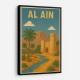 Al Ain - UAE Travel Poster Wall Art