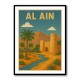 Al Ain - UAE Travel Poster Wall Art