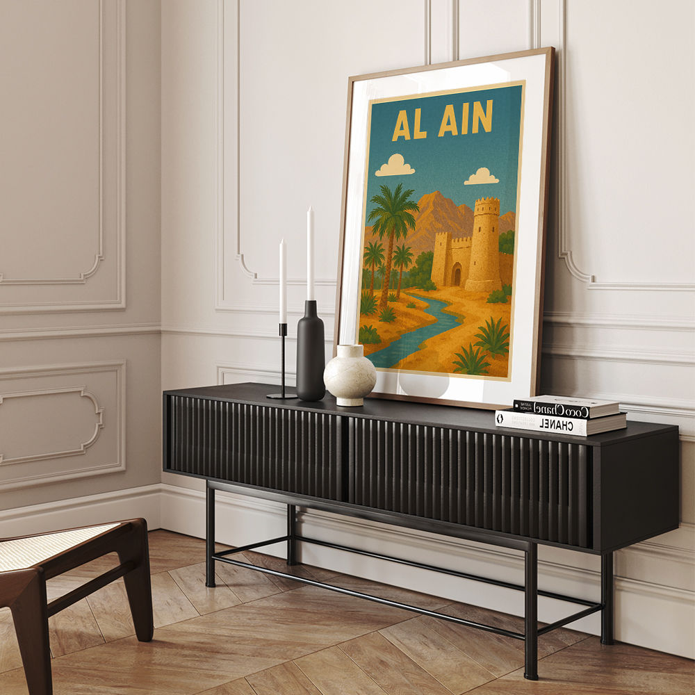 Al Ain - UAE Travel Poster Wall Art