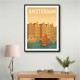 Amsterdam Travel Poster Wall Art 