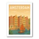 Amsterdam Travel Poster Wall Art 