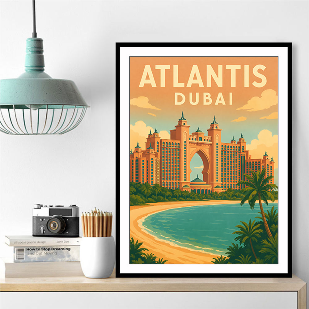 Atlantis Dubai Travel Poster Wall Art