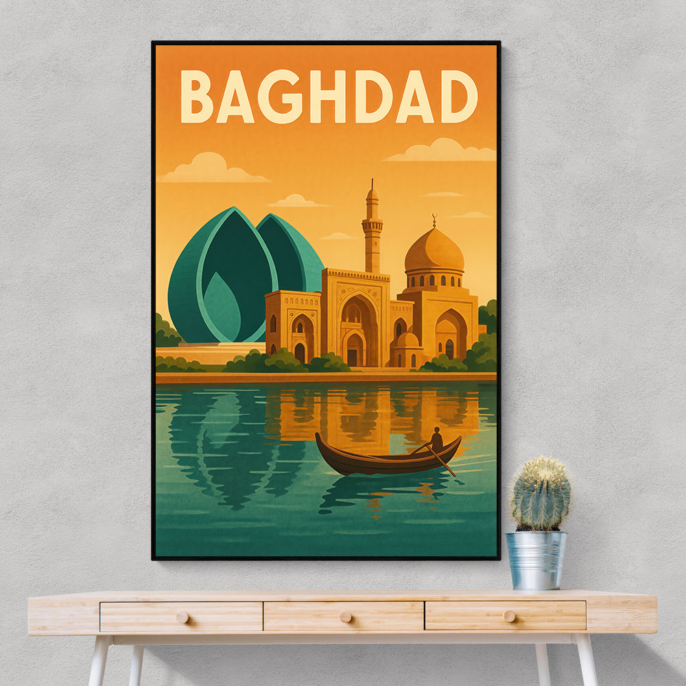 Baghdad Travel Poster Wall Art