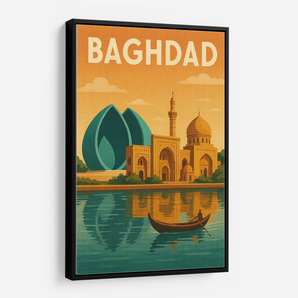 Baghdad Travel Poster Wall Art