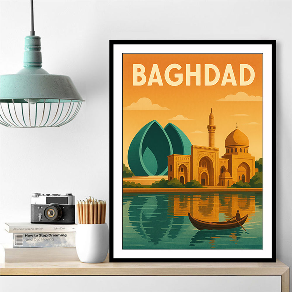 Baghdad Travel Poster Wall Art