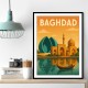 Baghdad Travel Poster Wall Art