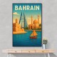 Bahrain Travel Poster Wall Art