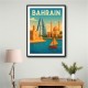 Bahrain Travel Poster Wall Art