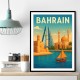 Bahrain Travel Poster Wall Art