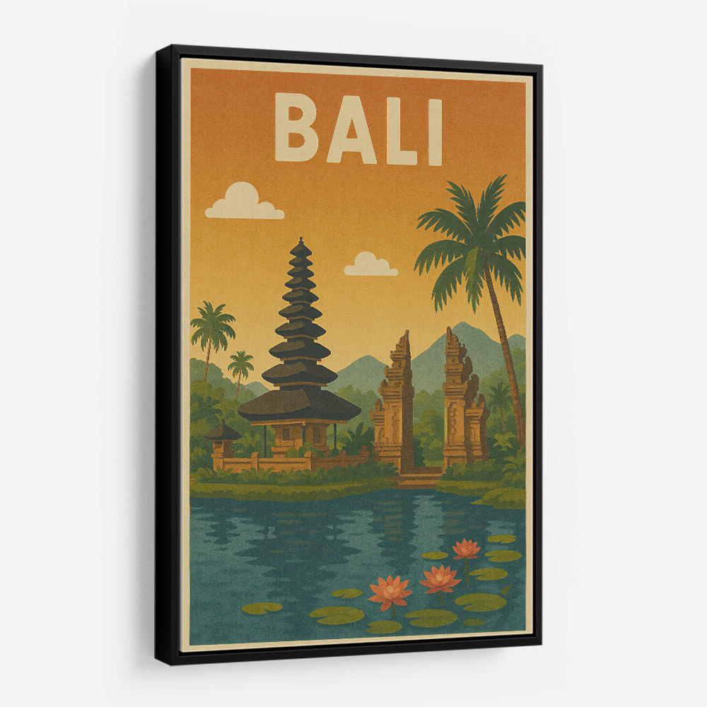 Bali Travel Poster Wall Art