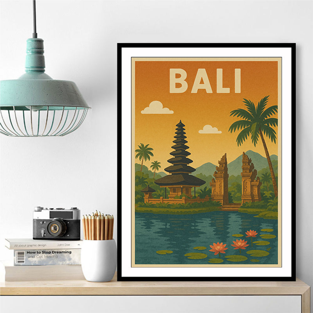 Bali Travel Poster Wall Art