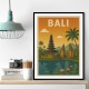 Bali Travel Poster Wall Art