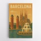 Barcelona Travel Poster Wall Art
