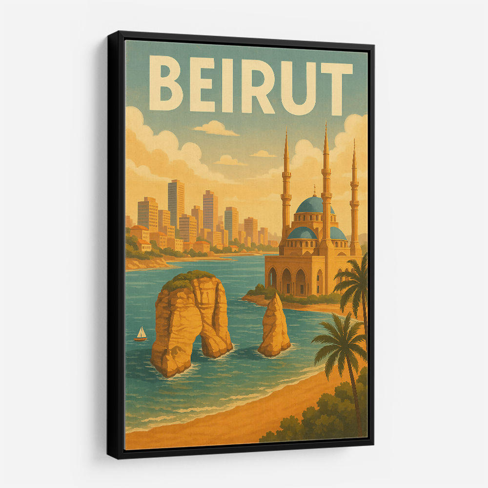 Beirut Travel Poster Wall Art