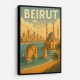 Beirut Travel Poster Wall Art