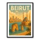 Beirut Travel Poster Wall Art
