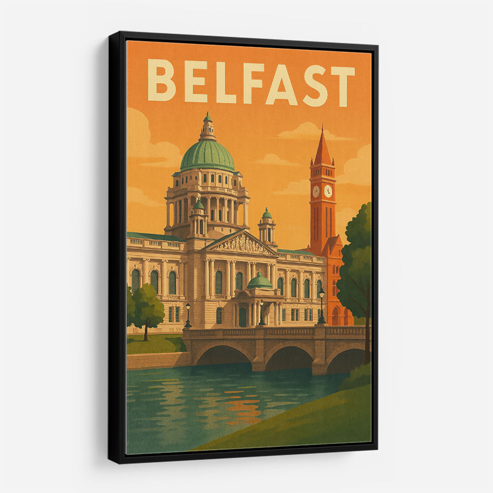 Belfast Travel Poster Wall Art
