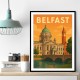 Belfast Travel Poster Wall Art