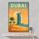 Burj Al Arab Dubai Travel Poster Wall Art
