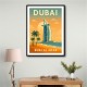 Burj Al Arab Dubai Travel Poster Wall Art