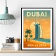 Burj Al Arab Dubai Travel Poster Wall Art