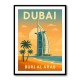 Burj Al Arab Dubai Travel Poster Wall Art