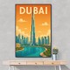 Burj Khalifa Dubai Travel Poster Wall Art