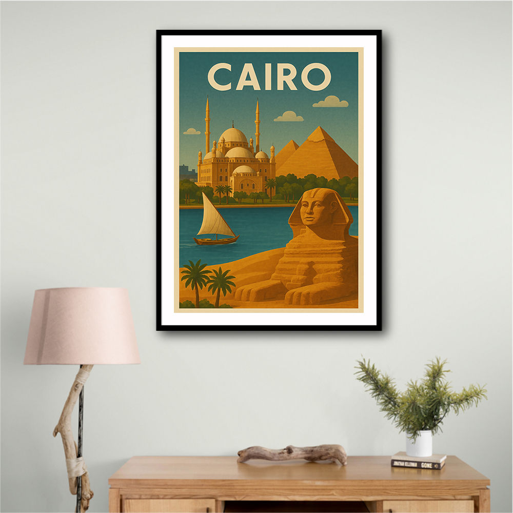 Cairo Travel Poster Wall Art