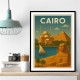 Cairo Travel Poster Wall Art
