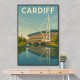 Cardiff Travel Poster 1 Wall Art