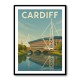 Cardiff Travel Poster 1 Wall Art