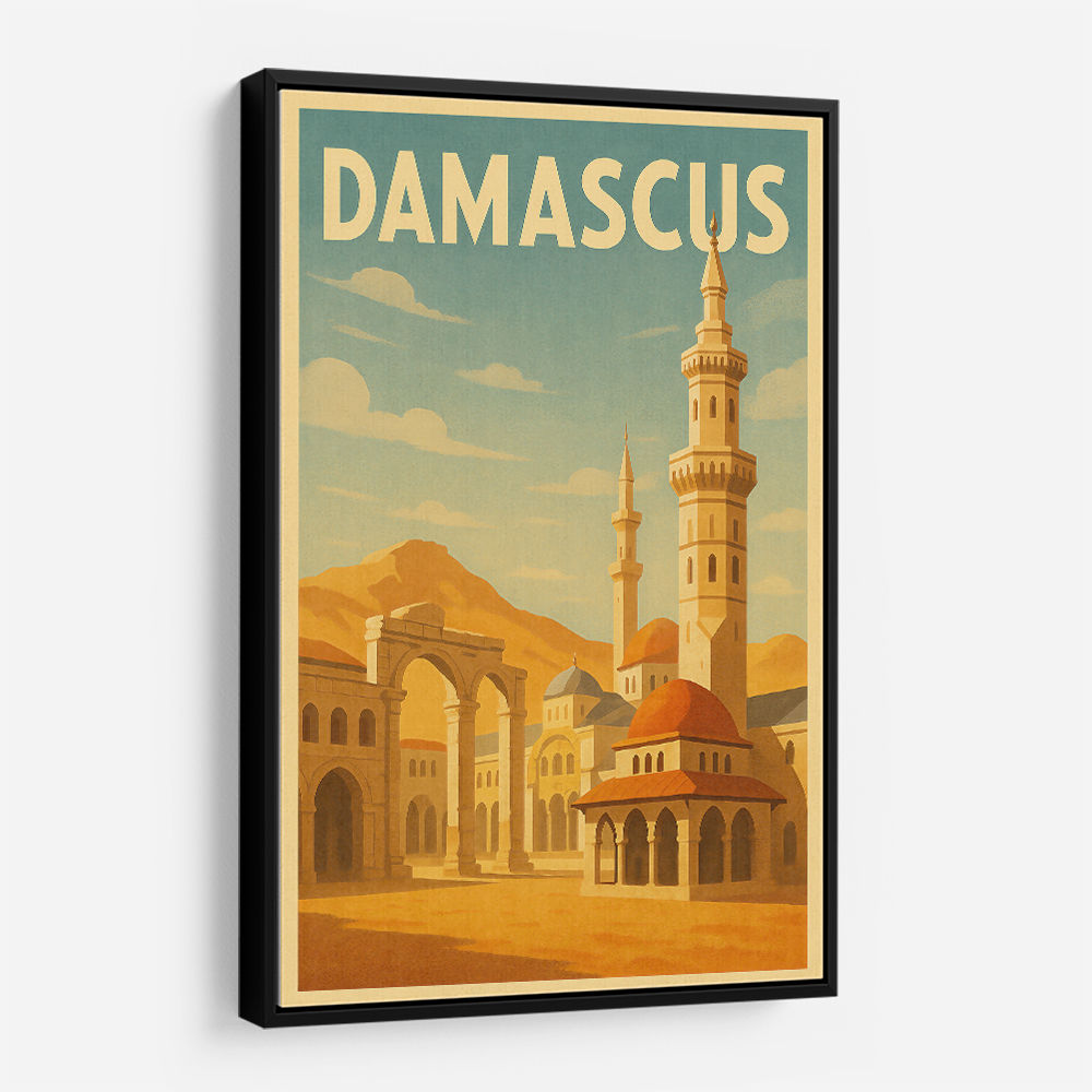 Damascus Travel Poster Wall Art
