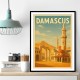Damascus Travel Poster Wall Art