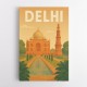 Delhi Travel Poster Wall Art