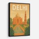 Delhi Travel Poster Wall Art
