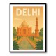 Delhi Travel Poster Wall Art