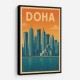 Doha Travel Poster 2 Wall Art