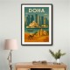 Doha Travel Poster 2 Wall Art