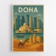 Doha Travel Poster Wall Art