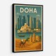 Doha Travel Poster Wall Art