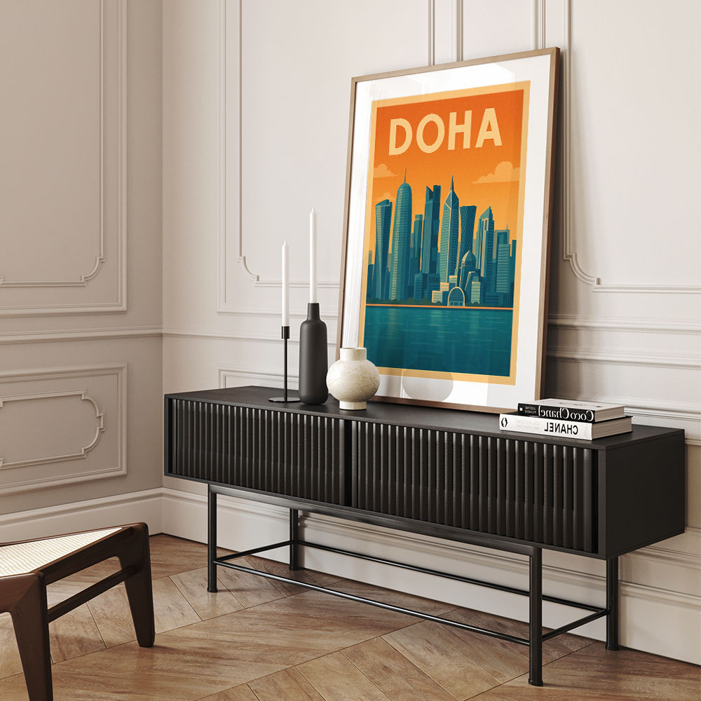 Doha Travel Poster Wall Art