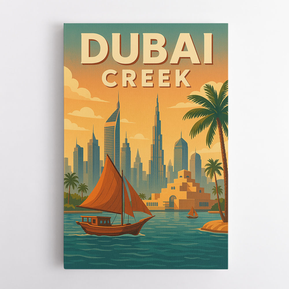 Dubai Creek Poster 1 Wall Art
