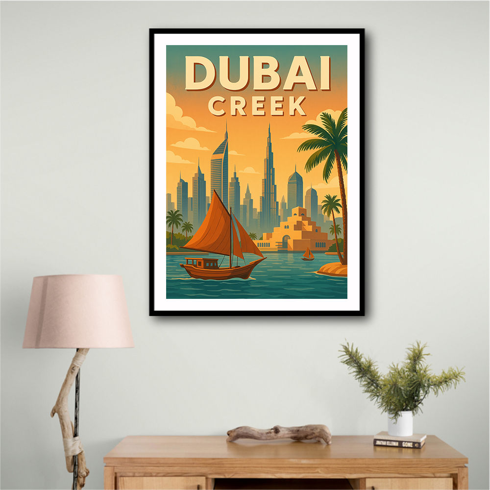 Dubai Creek Poster 1 Wall Art