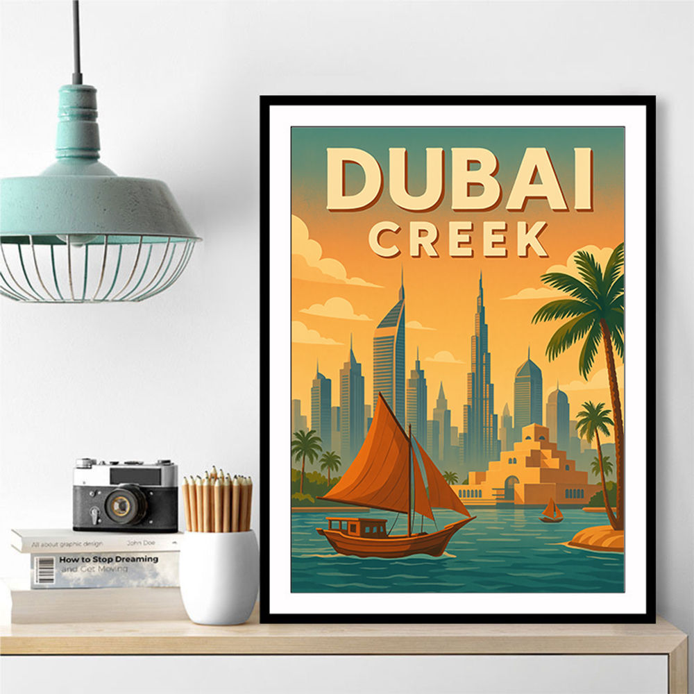 Dubai Creek Poster 1 Wall Art