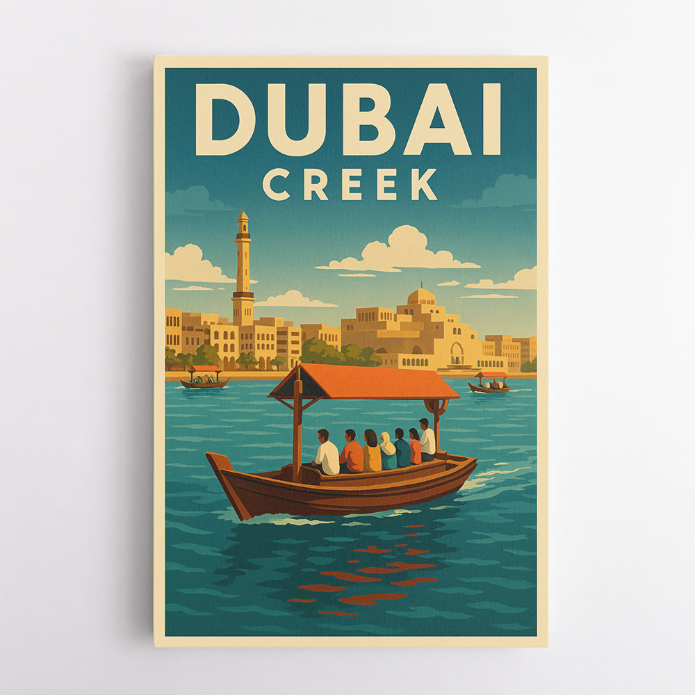 Dubai Creek Poster Wall Art